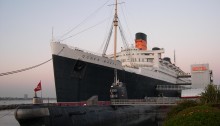 Le paquebot le Queen Mary aux États-Unis